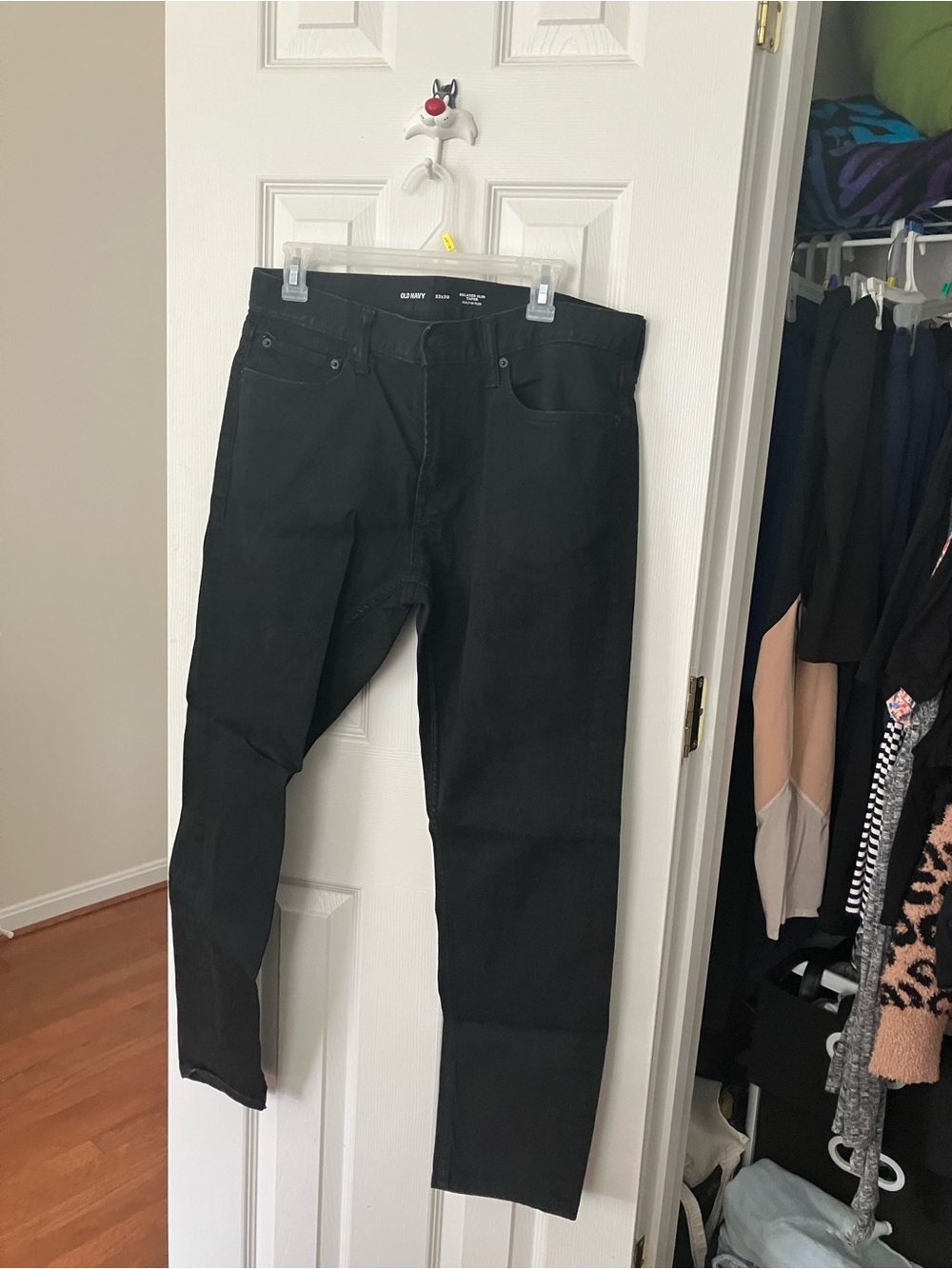 Old Navy Black Relaxed Slim Taper Jeans